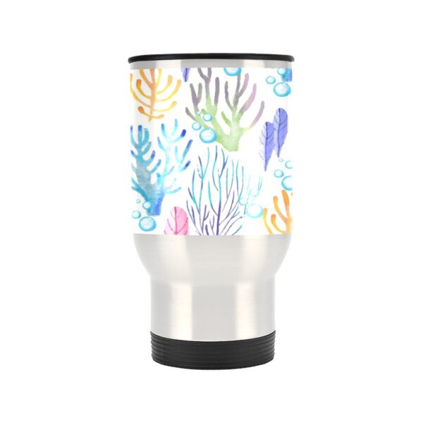 Insulated Stainless Steel Travel Mug – Commuters Cup – Colored Coral  (14 oz) Drinkware Double Wall Insulated Cup 2