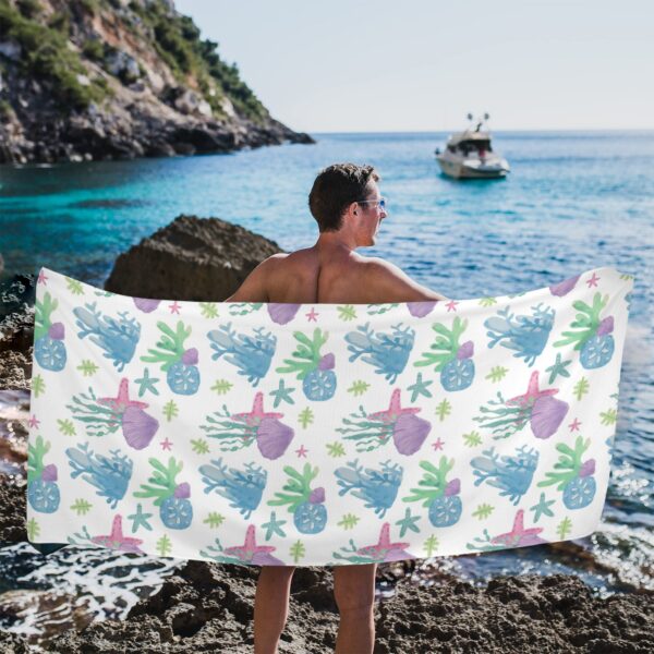 Beach Towels – Large Summer Vacation or Spring Break Beach Towel 31″x71″ – Starfish Coral Beach Towels beach towel 4