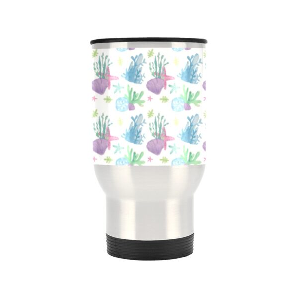 Insulated Stainless Steel Travel Mug – Commuters Cup – Starfish Coral  (14 oz) Drinkware Double Wall Insulated Cup 2