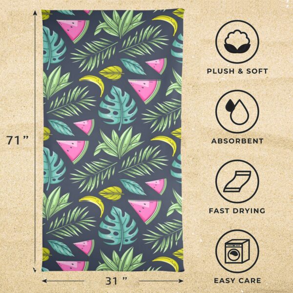 Beach Towels – Large Summer Vacation or Spring Break Beach Towel 31″x71″ – Jungle Beach Towels beach towel