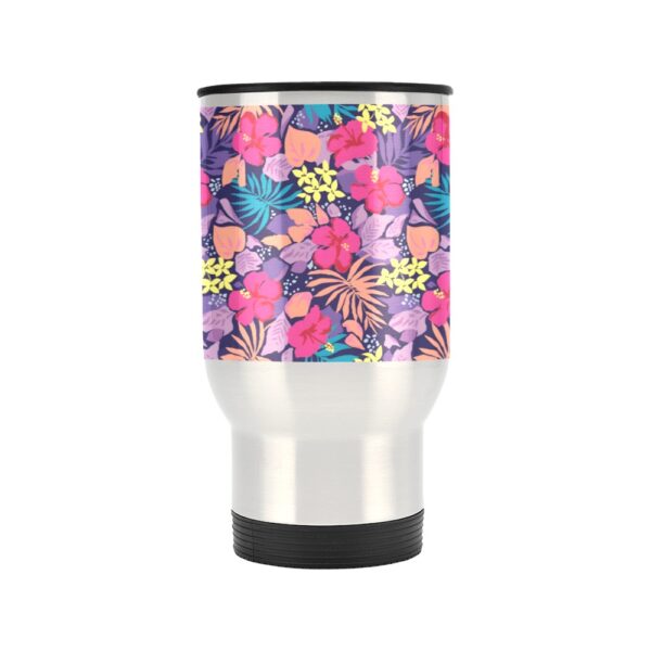 Insulated Stainless Steel Travel Mug – Commuters Cup – Pink Jungle  (14 oz) Drinkware Double Wall Insulated Cup 2