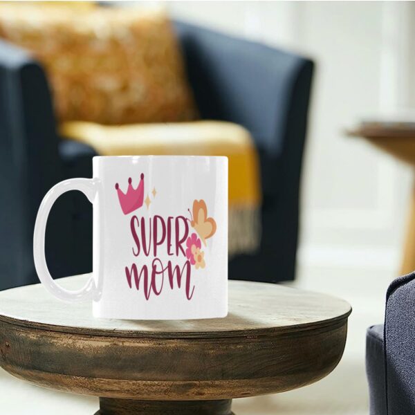 Ceramic Mug – 11 oz White Coffee Mug – Mother’s Day Gift – Super Queen Drinkware ceramic coffee mug 6