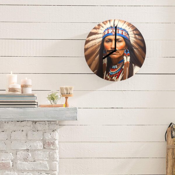 Wall Clock Artwork – Personalized Clocks 11.6″ –     Native American Indian Clocks – Saginaw Gifts/Party/Celebration Custom Artwork Wall Clocks 5