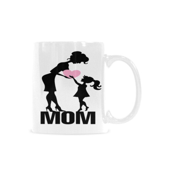 Ceramic Mug – 11 oz White Coffee Mug – Mother’s Day Gift – Mom Heart Drinkware ceramic coffee mug 7