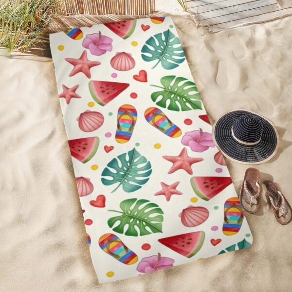 Beach Towels – Large Summer Vacation or Spring Break Beach Towel 31″x71″ – Watermelon Splash Beach Towels beach towel 5