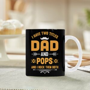 Ceramic Mug – Father’s Day – Pops – 11 oz White Coffee Mug Drinkware ceramic coffee mug