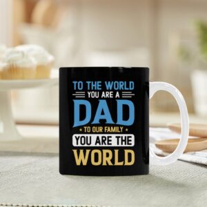 Ceramic Mug – Father’s Day – World – 11 oz White Coffee Mug Drinkware ceramic coffee mug