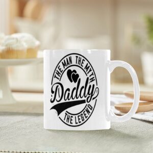 Ceramic Mug – Father’s Day – Dad MML – 11 oz White Coffee Mug Drinkware ceramic coffee mug