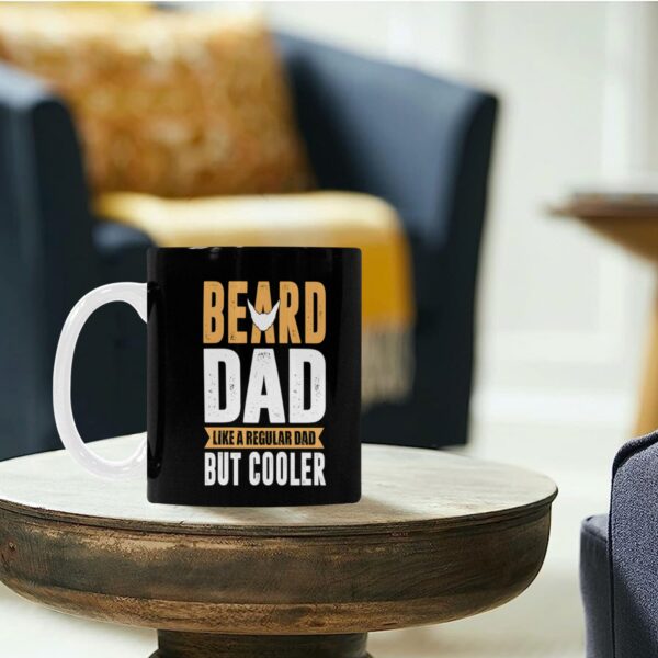 Ceramic Mug – Father’s Day – Dad Beard – 11 oz White Coffee Mug Drinkware ceramic coffee mug 6