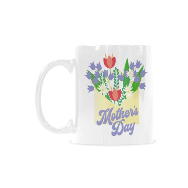 Ceramic Mug – 11 oz White Coffee Mug – Mother’s Day Gift – MD Tulips Drinkware ceramic coffee mug 2