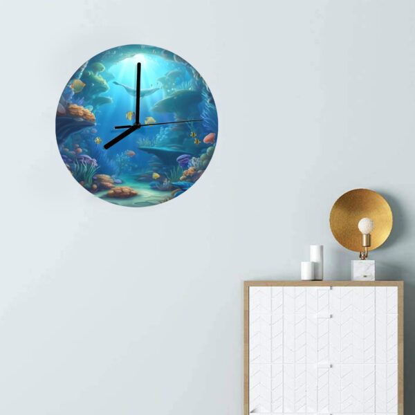 Wall Clock Artwork – Personalized Clocks 11.6″ –     Undersea Depth Gifts/Party/Celebration Custom Artwork Wall Clocks 4