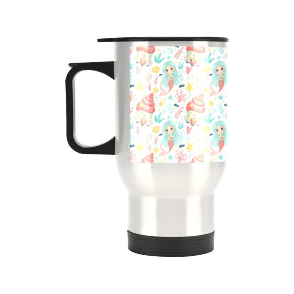 Insulated Stainless Steel Travel Mug – Commuters Cup – Mermaid and Cake  (14 oz) Drinkware Double Wall Insulated Cup