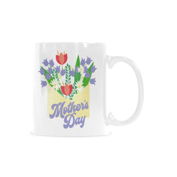 Ceramic Mug – 11 oz White Coffee Mug – Mother’s Day Gift – MD Tulips Drinkware ceramic coffee mug 7