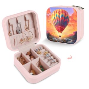 Leather Travel Jewelry Storage Box – Portable Jewelry Organizer – Aloft Gifts/Party/Celebration Compact jewelry organizer