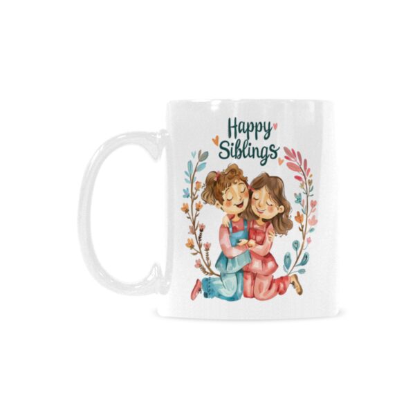 Ceramic Mug – 11 oz White Coffee Mug – Sibling’s Day Gift – Ladies Drinkware ceramic coffee mug 2