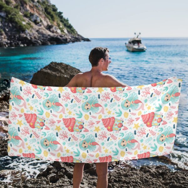 Beach Towels – Large Summer Vacation or Spring Break Beach Towel 31″x71″ – Mermaid and Cake Beach Towels beach towel 4