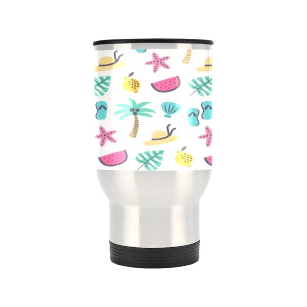 Insulated Stainless Steel Travel Mug – Commuters Cup – Pastel Palms  (14 oz) Drinkware Double Wall Insulated Cup 2