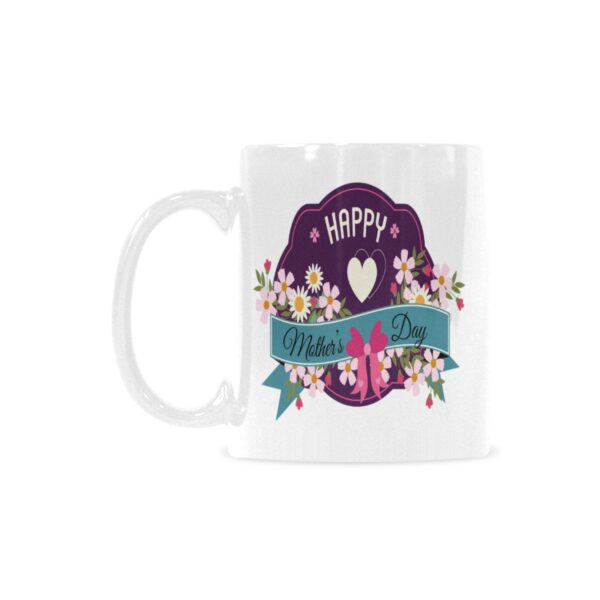 Ceramic Mug – 11 oz White Coffee Mug – Mother’s Day Gift – HMD Purple Drinkware ceramic coffee mug 2