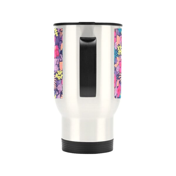 Insulated Stainless Steel Travel Mug – Commuters Cup – Pink Jungle  (14 oz) Drinkware Double Wall Insulated Cup 4