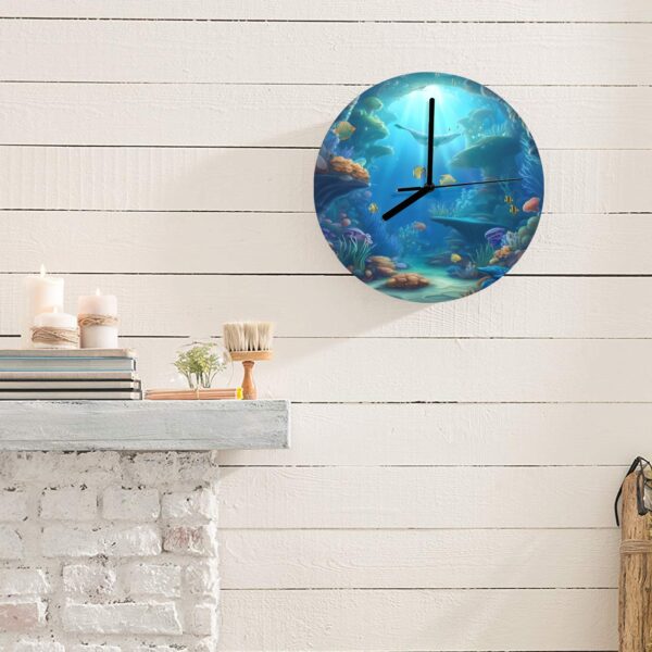 Wall Clock Artwork – Personalized Clocks 11.6″ –     Undersea Depth Gifts/Party/Celebration Custom Artwork Wall Clocks 5