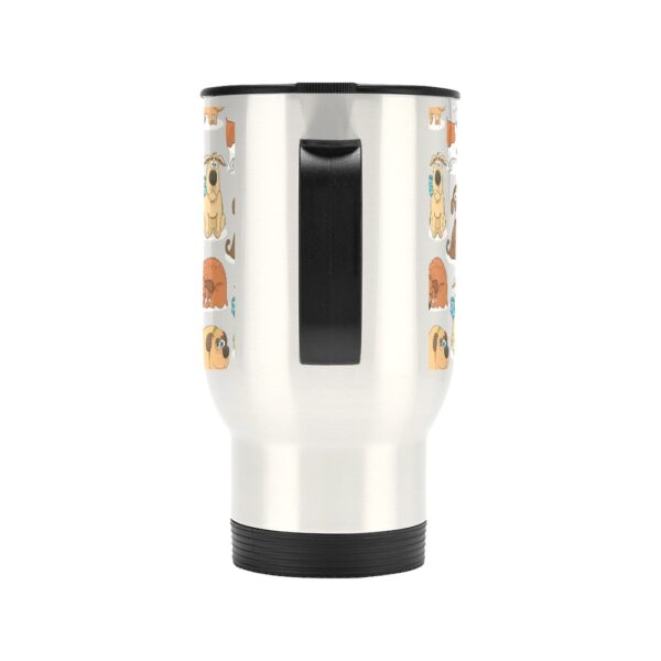 Insulated Stainless Steel Travel Mug – Commuters Cup – Pups  (14 oz) Drinkware Double Wall Insulated Cup 4