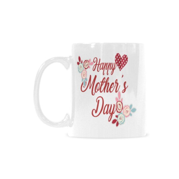 Ceramic Mug – 11 oz White Coffee Mug – Mother’s Day Gift – HMD Roses Drinkware ceramic coffee mug 2