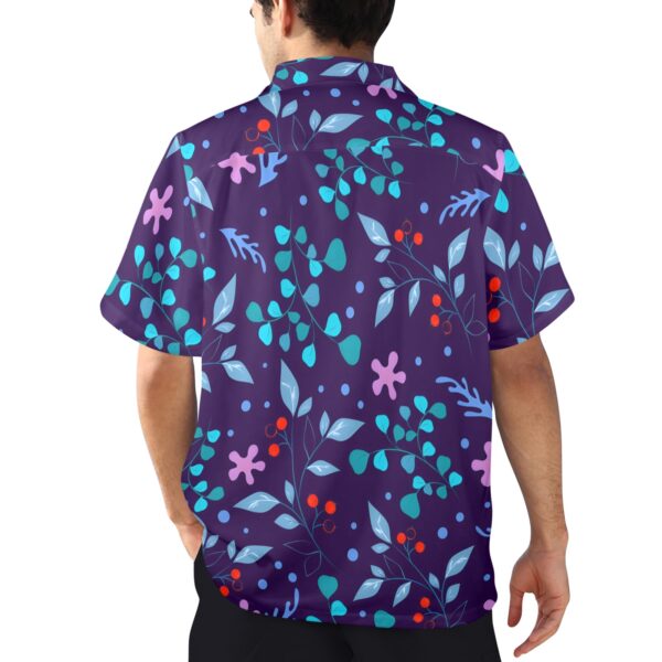 Mens Hawaiian Print Shirt – Men’s Tropical Floral Shirts – Purple Star Clothing Aloha shirt 3