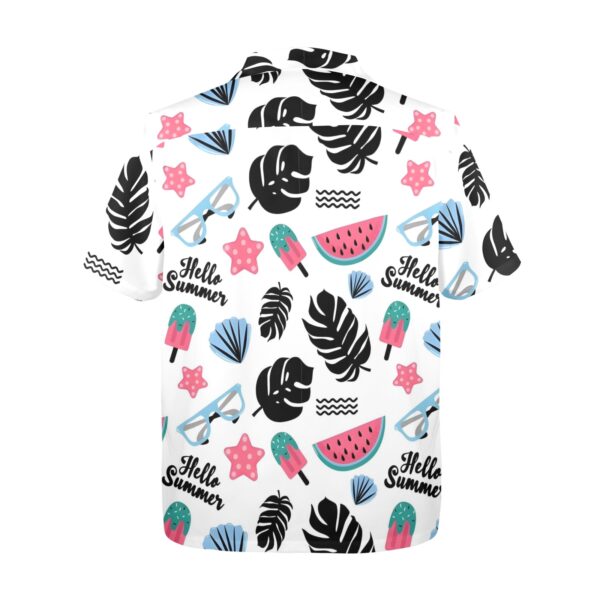 Mens Hawaiian Print Shirt – Men’s Tropical Floral Shirts – Hello Summer Clothing Aloha shirt 5
