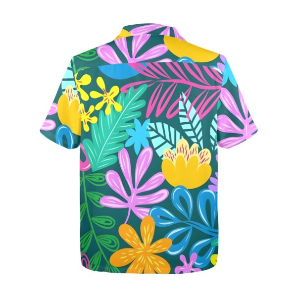 Mens Hawaiian Print Shirt – Men’s Tropical Floral Shirts – Pastel Jungle Clothing Aloha shirt 5