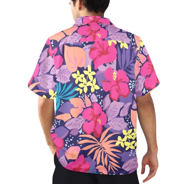 Mens Hawaiian Print Shirt – Men’s Tropical Floral Shirts – Floral Jungle Clothing Aloha shirt 3