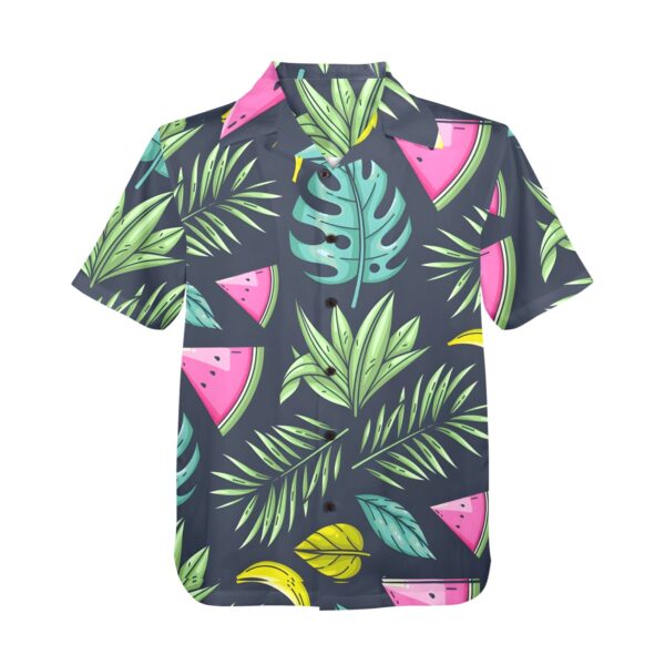 Mens Hawaiian Print Shirt – Men’s Tropical Floral Shirts – Melon Clothing Aloha shirt 4