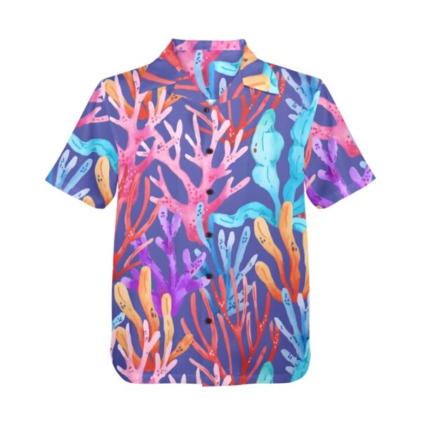 Mens Hawaiian Print Shirt – Men’s Tropical Floral Shirts – Full Coral Clothing Aloha shirt 4