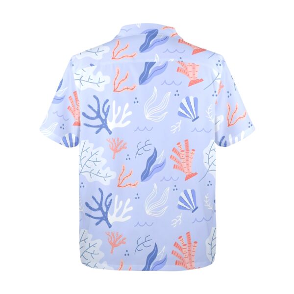 Mens Hawaiian Print Shirt – Men’s Tropical Floral Shirts – Blue Coral Clothing Aloha shirt 5