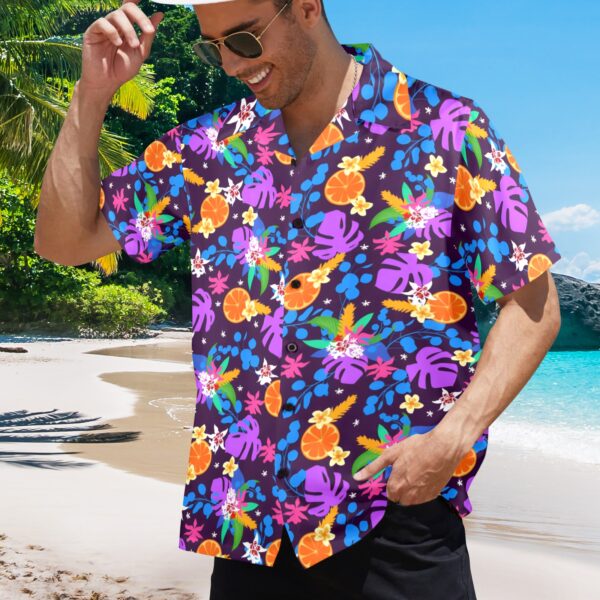 Mens Hawaiian Print Shirt – Men’s Tropical Floral Shirts – Citrus Clothing Aloha shirt 2