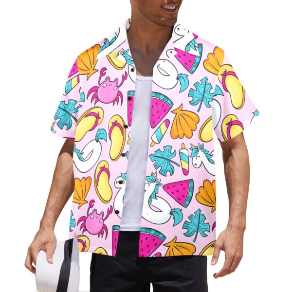 Mens Hawaiian Print Shirt – Men’s Tropical Floral Shirts – Crabby Clothing Aloha shirt