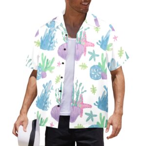 Mens Hawaiian Print Shirt – Men’s Tropical Floral Shirts – Sand Dollar Clothing Aloha shirt