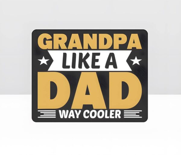 Mousepad – Rectangle Dad Mouse Pad – Grandpa – 10 in x 8 in Dad Pads Best Dad Mouse Pad 4