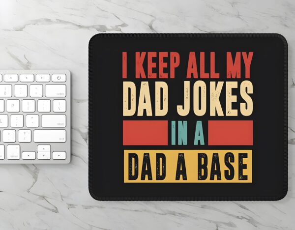 Mousepad – Rectangle Dad Mouse Pad – Dad A Base – 10 in x 8 in Dad Pads Best Dad Mouse Pad