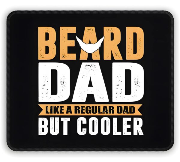 Mousepad – Rectangle Dad Mouse Pad – Beard – 10 in x 8 in Dad Pads Best Dad Mouse Pad 3