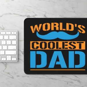 Mousepad – Rectangle Dad Mouse Pad – Coolest – 10 in x 8 in Dad Pads Best Dad Mouse Pad