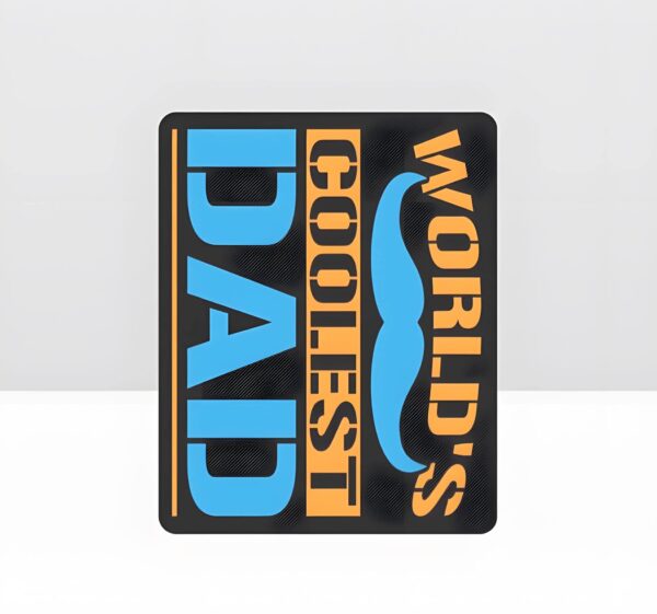 Mousepad – Rectangle Dad Mouse Pad – Coolest – 10 in x 8 in Dad Pads Best Dad Mouse Pad 4
