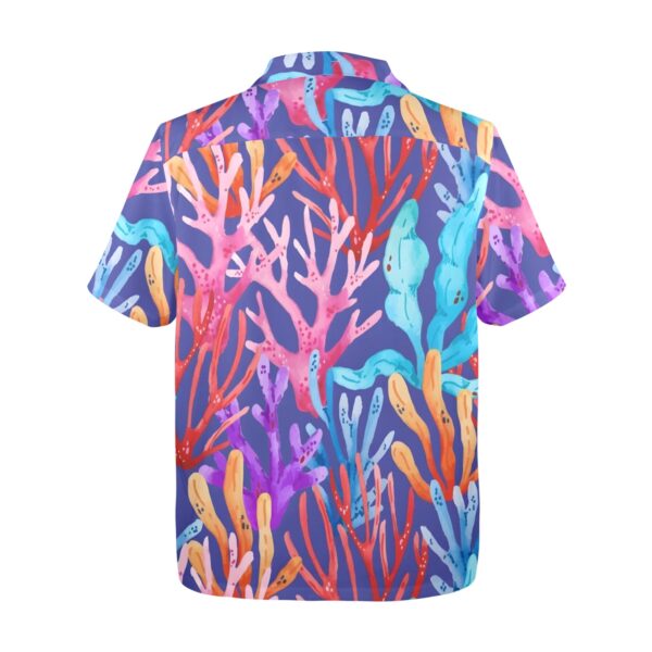 Mens Hawaiian Print Shirt – Men’s Tropical Floral Shirts – Full Coral Clothing Aloha shirt 5