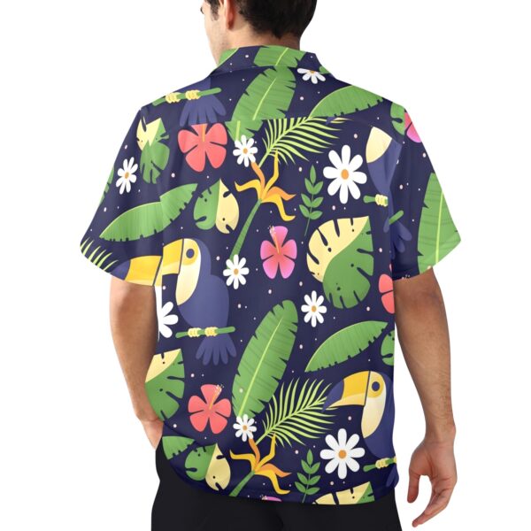 Mens Hawaiian Print Shirt – Men’s Tropical Floral Shirts – Toucan Clothing Aloha shirt 3