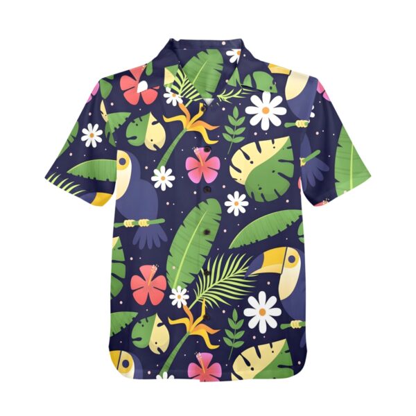 Mens Hawaiian Print Shirt – Men’s Tropical Floral Shirts – Toucan Clothing Aloha shirt 4
