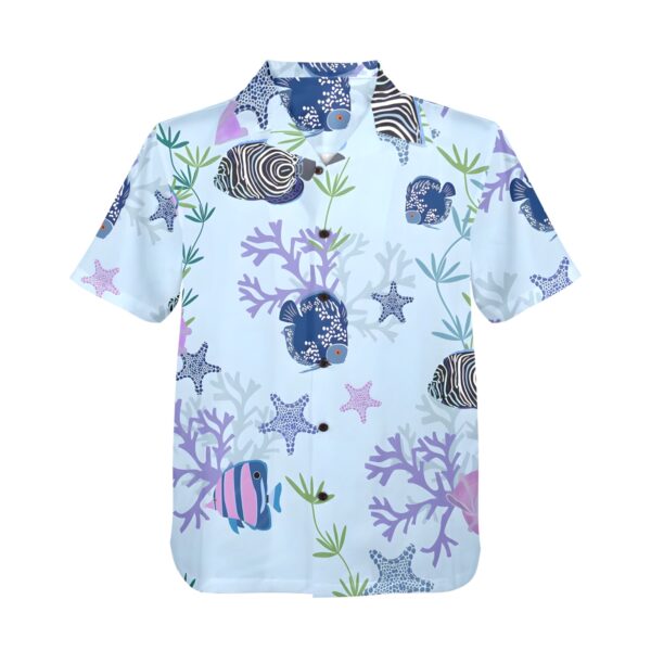 Mens Hawaiian Print Shirt – Men’s Tropical Floral Shirts – Blue Angels Clothing Aloha shirt 4