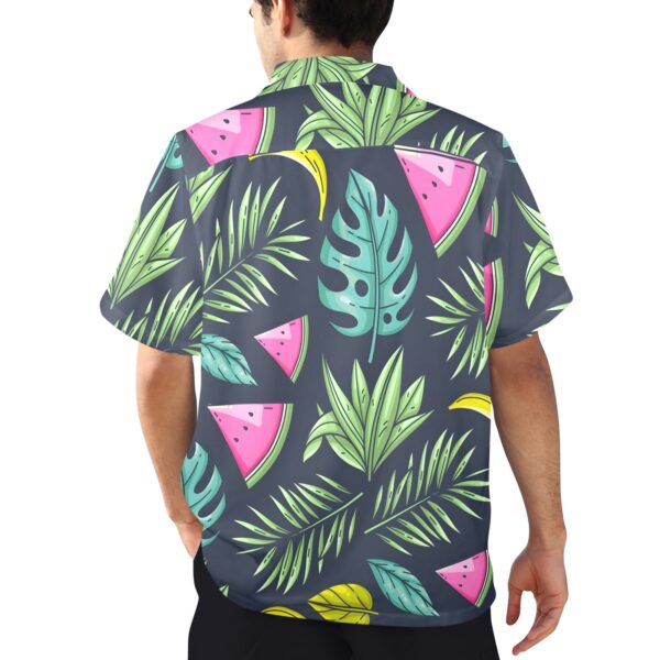 Mens Hawaiian Print Shirt – Men’s Tropical Floral Shirts – Melon Clothing Aloha shirt 3
