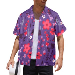 Mens Hawaiian Print Shirt – Men’s Tropical Floral Shirts – Puschia Clothing Aloha shirt