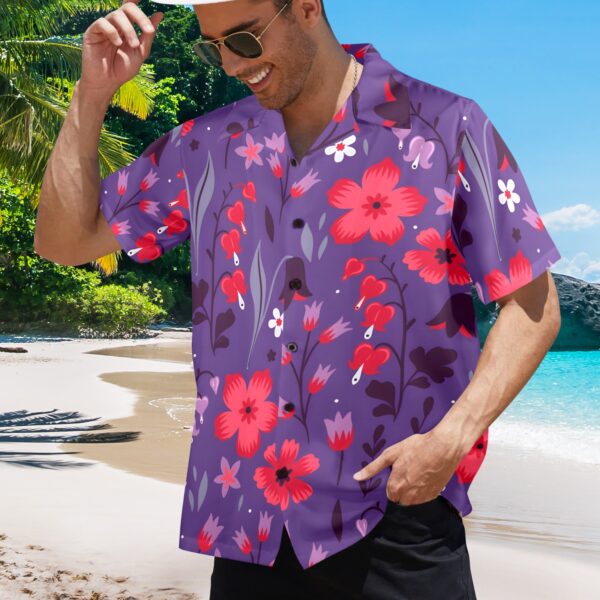 Mens Hawaiian Print Shirt – Men’s Tropical Floral Shirts – Puschia Clothing Aloha shirt 2