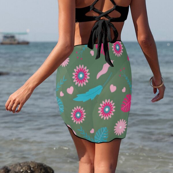 Womens Sarong Bikini Swimsuit Cover Up – Ladies Beach Bathing Suits Wrap – Pink Sunshine Clothing bathingsuitcoverup 4