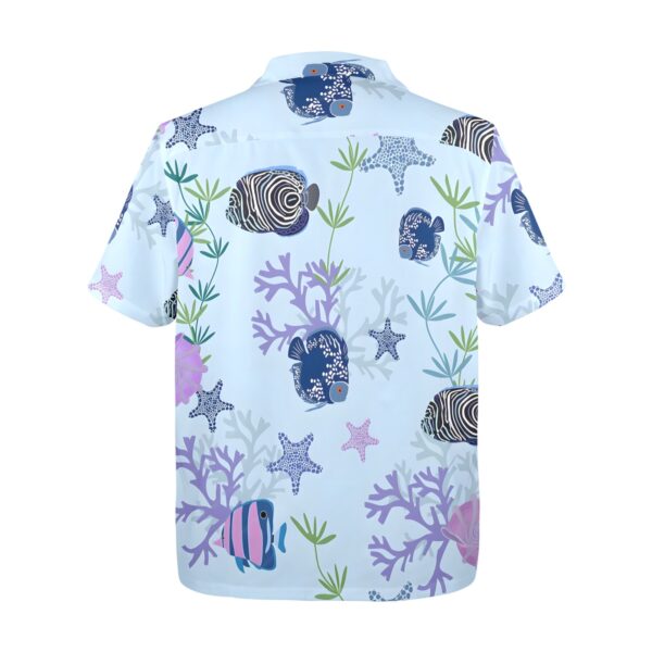 Mens Hawaiian Print Shirt – Men’s Tropical Floral Shirts – Blue Angels Clothing Aloha shirt 5